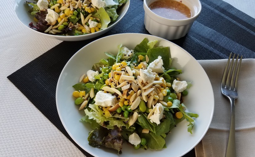 Poppy Salad with goat cheese